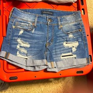 Aeropostale distressed MIDI Shorts New out grew fast!